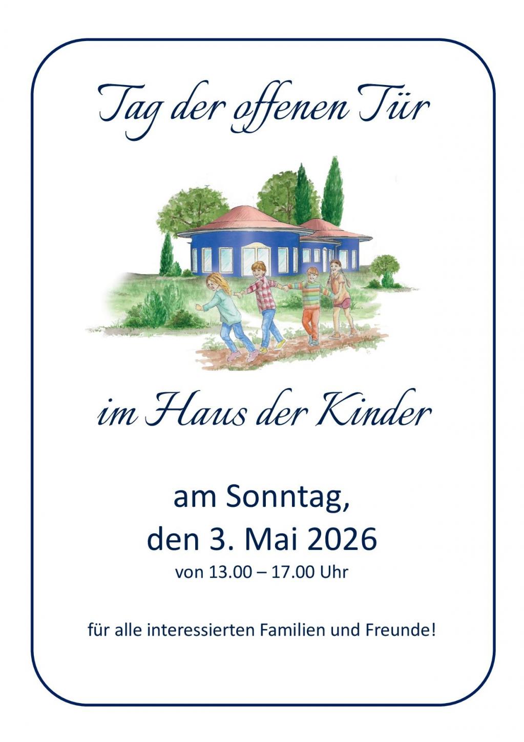 Tag der offenen Tür 3. Mai 2026 im Haus der Kinder im Spessart Marktheidenfeld